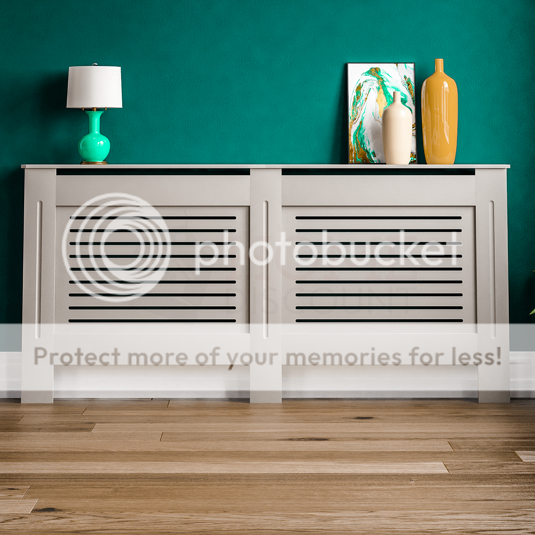 Cubierta de radiador blanco sin rematar moderno tradicional tablilla de